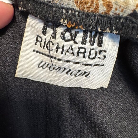 RM Eichards Tiered Midi Skirt Womens Size 16W Ruffled Floral Pull On Stretch Vtg - Picture 5 of 8